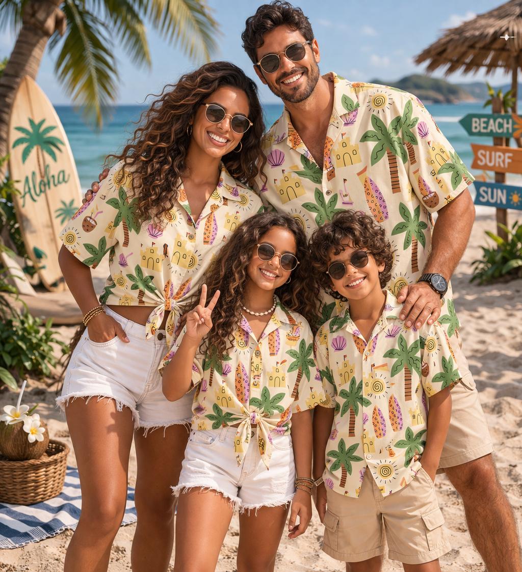 قميص هاواي للأطفال بنقشة نباتا - مراجعة Plant Parent وسعره